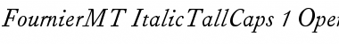 Fournier MT Italic Tall Caps Font
