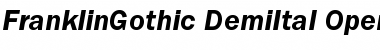 ITC Franklin Gothic Demi Italic Font
