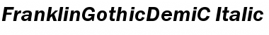 FranklinGothicDemiC Italic