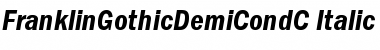 FranklinGothicDemiCondC Italic