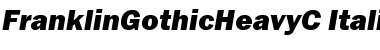 FranklinGothicHeavyC Italic Font