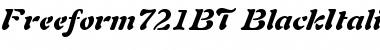 Freeform 721 Black Italic