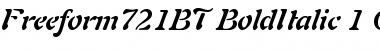 Freeform 721 Bold Italic