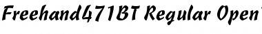 Freehand 471 Regular Font
