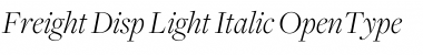 Freight Disp Light Italic Font