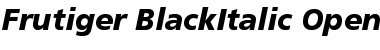 Frutiger 76 Black Italic