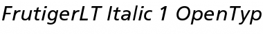 Frutiger LT 56 Italic Font