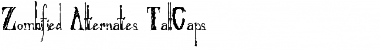 Download Zombified Alternates TallCaps Font