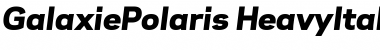 Galaxie Polaris Heavy Italic Galaxie Polaris Heavy Italic