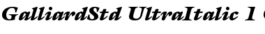 ITC Galliard Std Ultra Italic Font