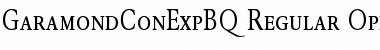 Download GaramondCondensedExpertBQ Font