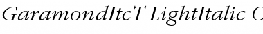 Download GaramItcTLigIta Font