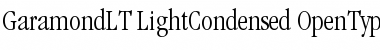 ITC Garamond LT Light Condensed Font