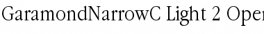 GaramondNarrowC Regular Font