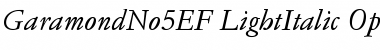 Download GaramondNo5EF-LightItalic Font Download GaramondNo5EF-LightItalic Font
