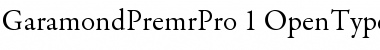 Garamond Premier Pro Font