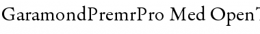 Garamond Premier Pro Medium Font