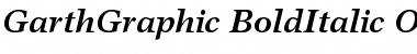 Garth Graphic Bold Italic Font