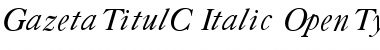 GazetaTitulC Font