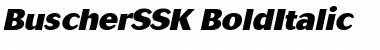 BuscherSSK BoldItalic Font