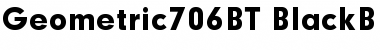 Geometric 706 Black Font