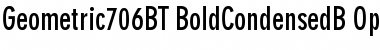 Geometric 706 Bold Condensed