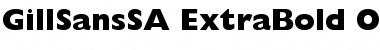 GillSans SA-ExtraBold Regular Font