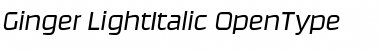 Ginger-LightItalic Regular Font
