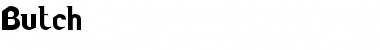 Download Butch Font Download Butch Font
