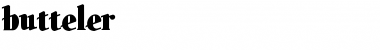 Download butteler Font Download butteler Font
