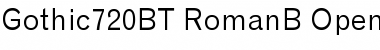 Gothic 720 Regular Font
