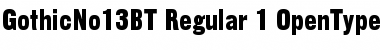 Download Gothic No.13 Font Download Gothic No.13 Font
