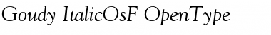Goudy Oldstyle Italic OsF Font