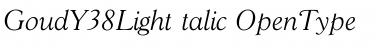 GoudY38LightItalic Regular GoudY38LightItalic Regular
