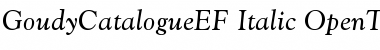 Download GoudyCatalogueEF Font