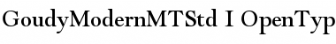 Download Goudy Modern MT Std Font