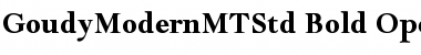 Goudy Modern MT Std Bold Font