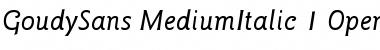 ITC Goudy Sans Medium Italic Font