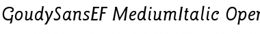 GoudySansEF MediumItalic