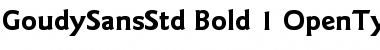 ITC Goudy Sans Std Bold Font