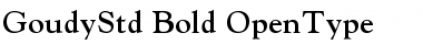Goudy Oldstyle Std Bold Font