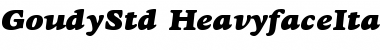 Goudy Heavyface Std Italic