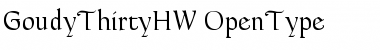 GoudyThirtyHW Font