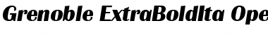 Download Grenoble-ExtraBoldIta Font