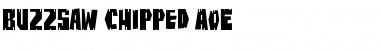 Download BuzzSaw Chipped AOE Font