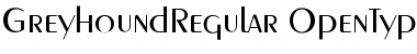 Download GreyhoundRegular Font