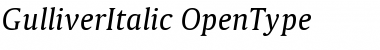 Gulliver Italic Regular Font