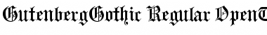 Download GutenbergGothic Font