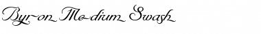 Byron Medium Swash Regular Font