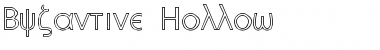 Byzantine Hollow Regular Font